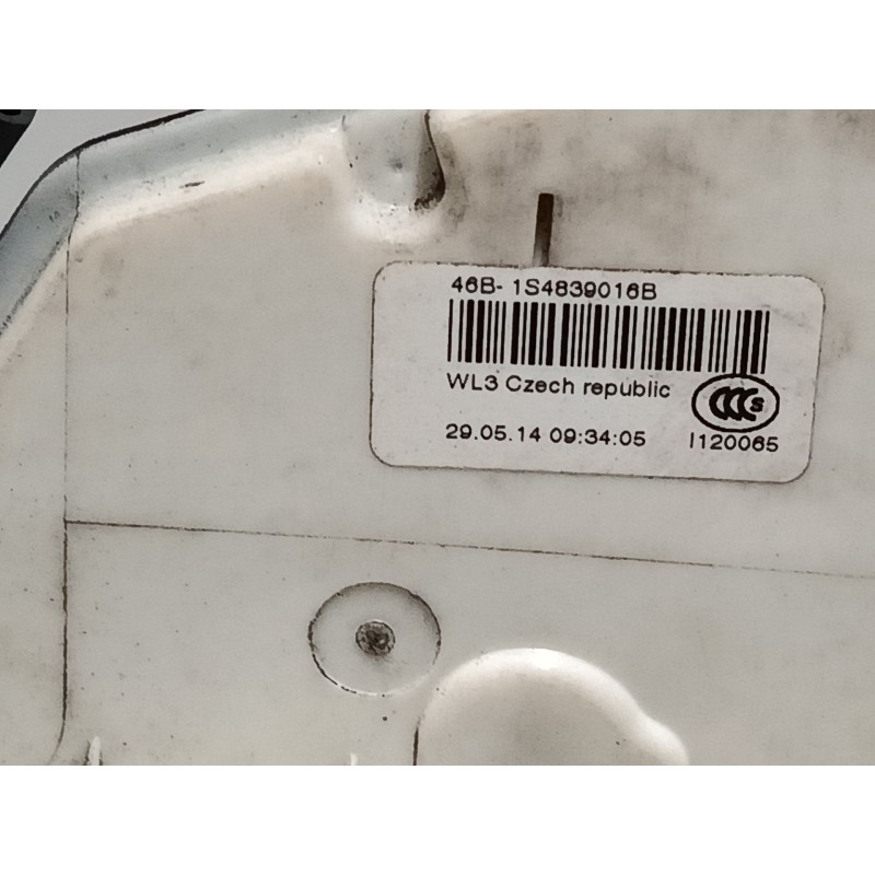 Recambio de cerradura puerta trasera derecha para skoda superb ii (3t4) 2.0 tdi 16v referencia OEM IAM 1s4839016b  