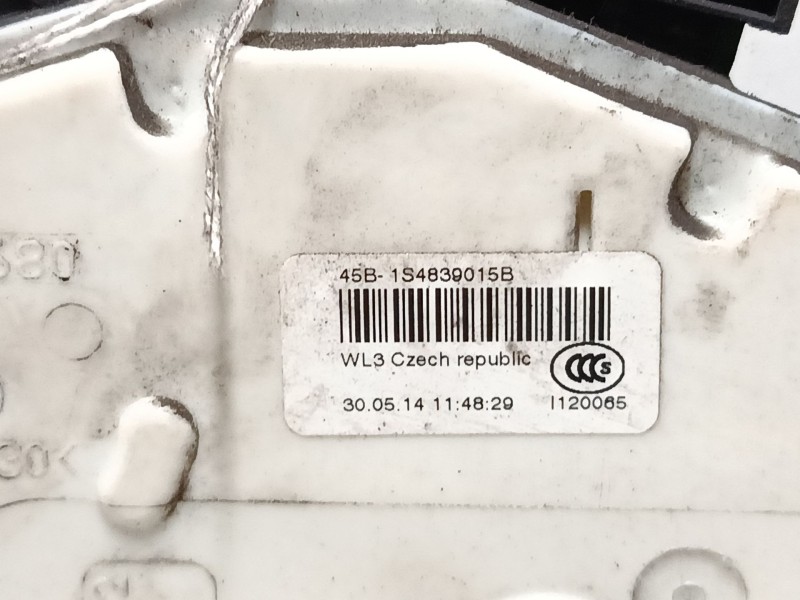 Recambio de cerradura puerta trasera izquierda para skoda superb ii (3t4) 2.0 tdi 16v referencia OEM IAM 1s4839015b  