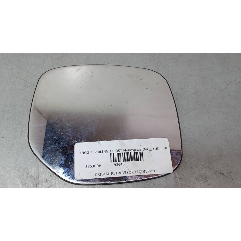 Recambio de cristal retrovisor izquierdo para citroën berlingo / berlingo first monospace (mf_, gjk_, gfk_) 2.0 hdi 90 (mfrhy) r