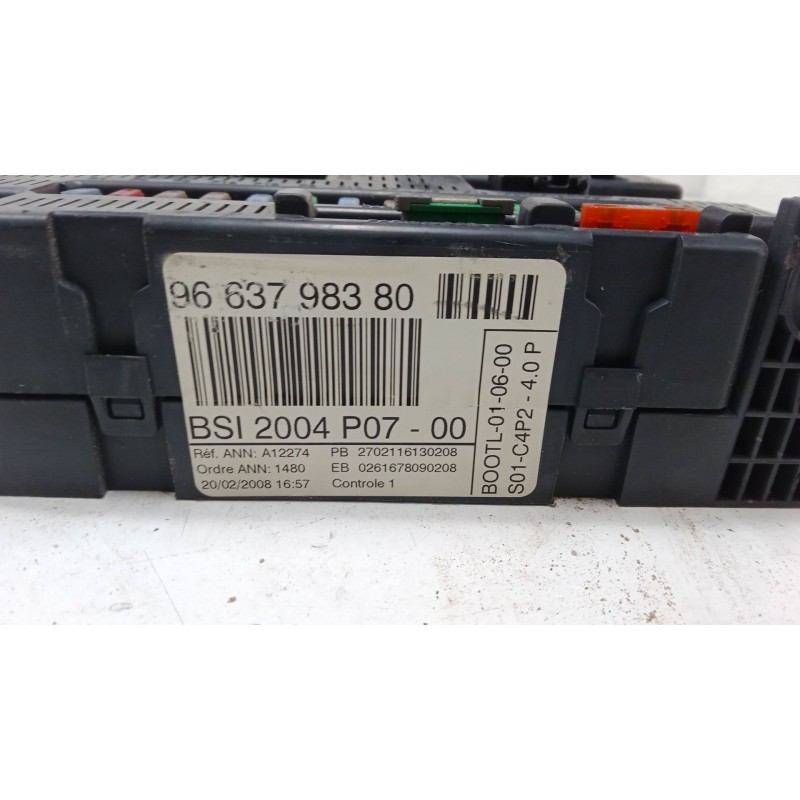 Recambio de bsi para peugeot expert tepee (vf3x_) 2.0 hdi 120 referencia OEM IAM 9663798380   Recambio de bsi para peugeot expert tepee (vf3x_) 2.0 hdi 120 referencia OEM IAM 9663798380