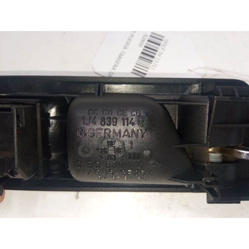 Recambio de maneta interior puerta trasera derecha para volkswagen golf iv (1j1) 1.6 16v referencia OEM IAM 1J4839114C   Recambio de maneta interior puerta trasera derecha para volkswagen golf iv (1j1) 1.6 16v referencia OEM IAM 1J4839114C