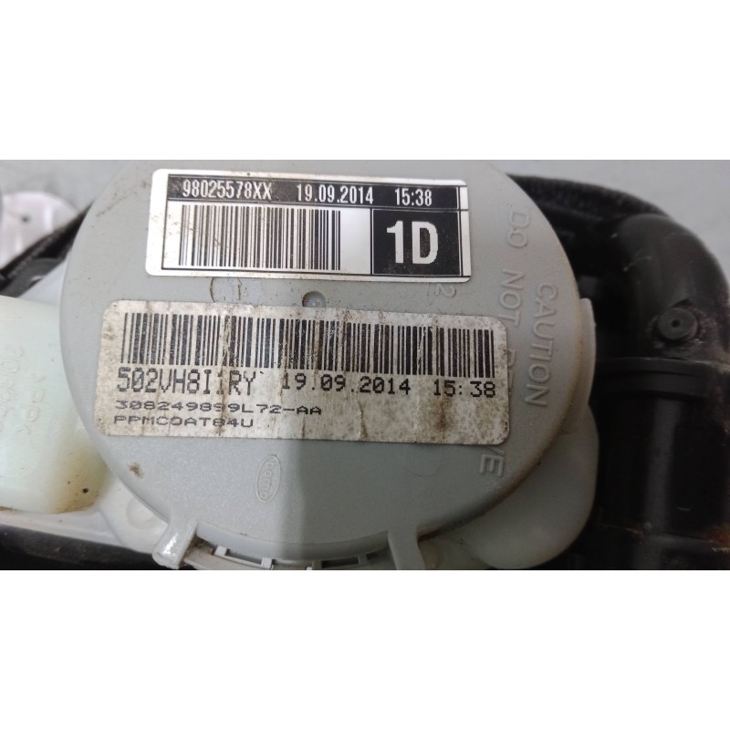 Recambio de cinturon seguridad delantero derecho para peugeot partner tepee 1.6 hdi / bluehdi 75 referencia OEM IAM 98025582XX   Recambio de cinturon seguridad delantero derecho para peugeot partner tepee 1.6 hdi / bluehdi 75 referencia OEM IAM 98025582XX