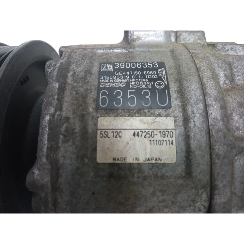 Recambio de compresor a/a para opel corsa e (x15) 1.4 (08, 68) referencia OEM IAM    Recambio de compresor a/a para opel corsa e (x15) 1.4 (08, 68) referencia OEM IAM