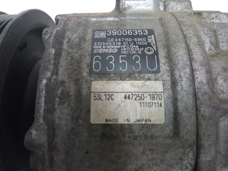 Recambio de compresor a/a para opel corsa e (x15) 1.4 (08, 68) referencia OEM IAM    Recambio de compresor a/a para opel corsa e (x15) 1.4 (08, 68) referencia OEM IAM