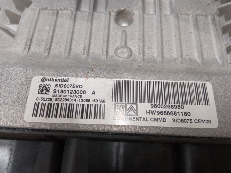 Recambio de centralita motor uce para peugeot 3008 i monospace (0u_) 1.6 hdi 115 / bluehdi 115 referencia OEM IAM 9800268980 S18