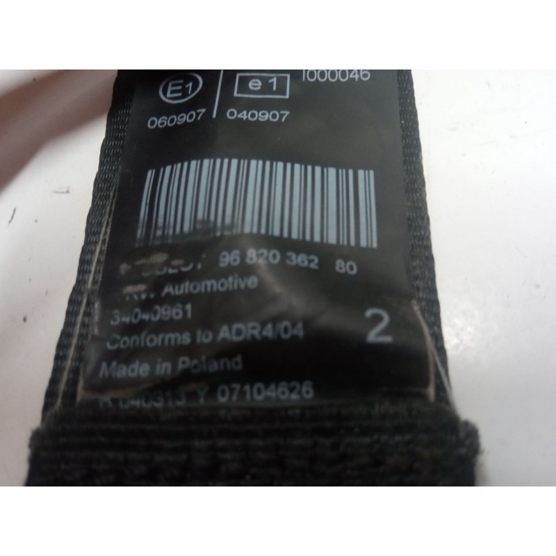 Recambio de cinturon seguridad trasero izquierdo para peugeot 3008 i monospace (0u_) 1.6 hdi 115 / bluehdi 115 referencia OEM IA