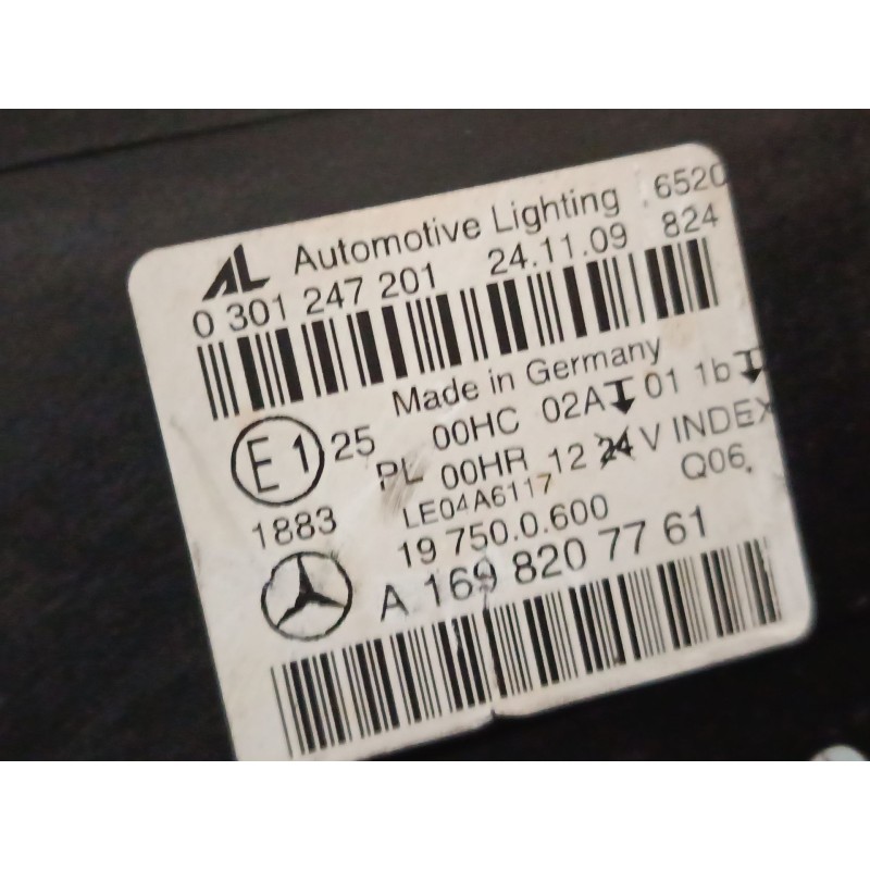 Recambio de faro izquierdo para mercedes-benz clase b sports tourer (w245) b 180 cdi (245.207) referencia OEM IAM   