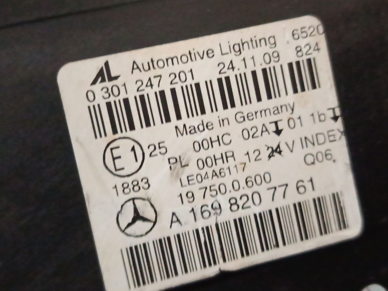 Recambio de faro izquierdo para mercedes-benz clase b sports tourer (w245) b 180 cdi (245.207) referencia OEM IAM   