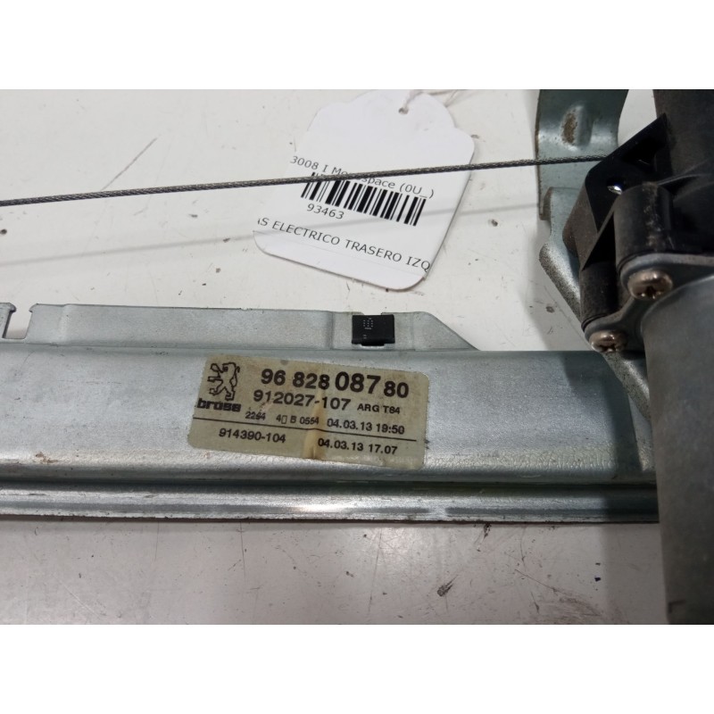 Recambio de elevalunas electrico trasero izquierdo para peugeot 3008 i monospace (0u_) 1.6 hdi 115 / bluehdi 115 referencia OEM 