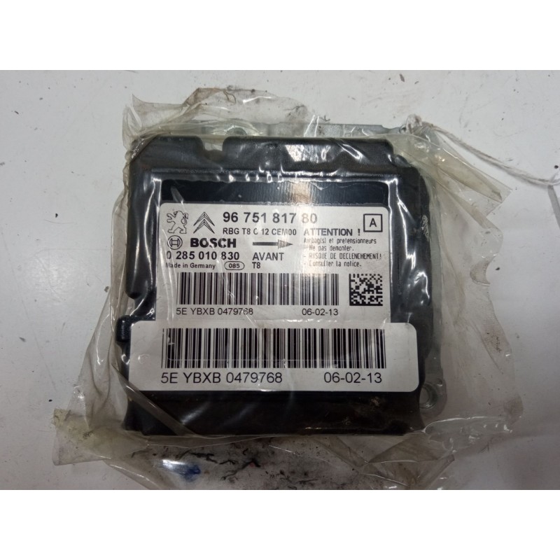 Recambio de centralita airbag para peugeot 3008 i monospace (0u_) 1.6 hdi 115 / bluehdi 115 referencia OEM IAM 9675181780  