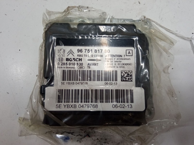 Recambio de centralita airbag para peugeot 3008 i monospace (0u_) 1.6 hdi 115 / bluehdi 115 referencia OEM IAM 9675181780  