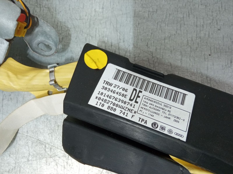 Recambio de airbag cortina delantero izquierdo para volkswagen touran (1t1, 1t2) 1.6 fsi referencia OEM IAM 1t0880741f  