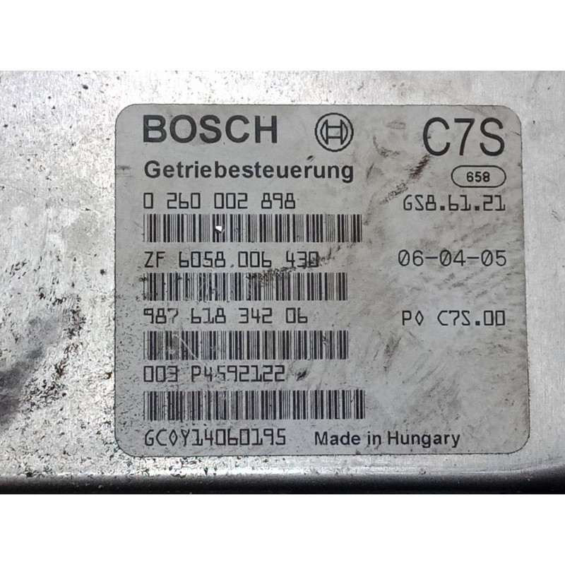 Recambio de modulo electronico para porsche cayman (987) s 3.4 referencia OEM IAM 0260002898 Tiptronic Control Module 9876183420