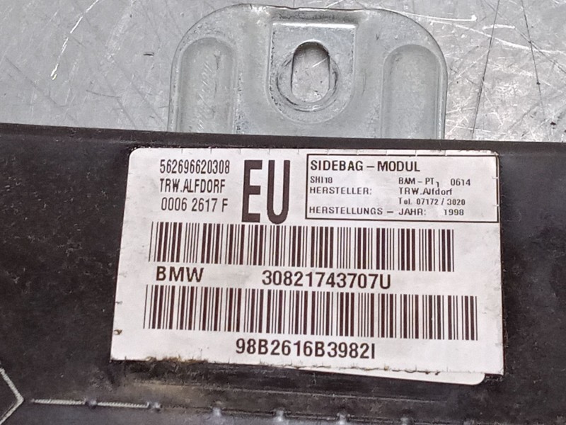 Recambio de airbag de puerta delantero izquierdo para bmw bmw 320 i referencia OEM IAM 30821743707u 98b2616b3982i 562696620308