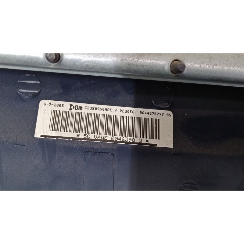 Recambio de airbag salpicadero para peugeot 1007 (km_) 1.4 hdi referencia OEM IAM 964437577705   Recambio de airbag salpicadero para peugeot 1007 (km_) 1.4 hdi referencia OEM IAM 964437577705