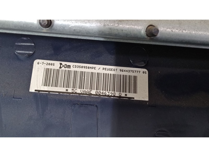 Recambio de airbag salpicadero para peugeot 1007 (km_) 1.4 hdi referencia OEM IAM 964437577705   Recambio de airbag salpicadero para peugeot 1007 (km_) 1.4 hdi referencia OEM IAM 964437577705