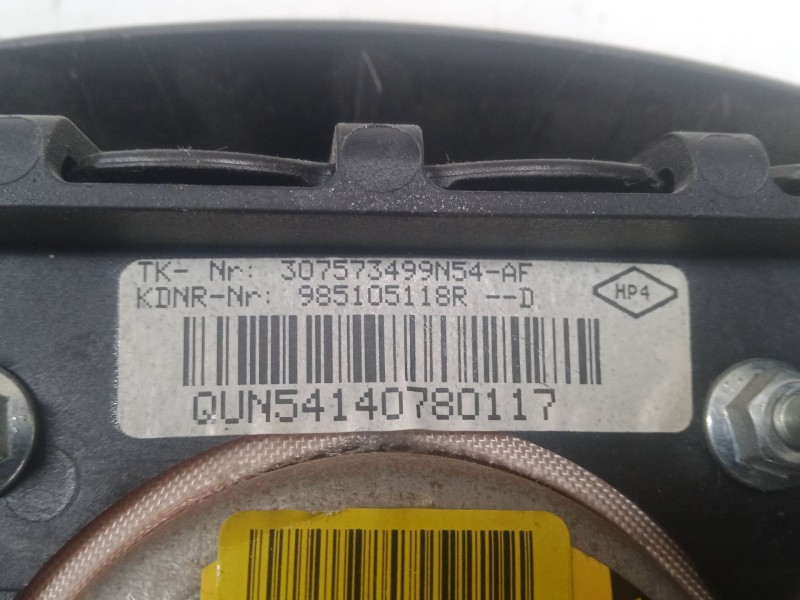 Recambio de airbag volante para dacia dokker monospace (ke_) 1.5 dci (keaj, keah) referencia OEM IAM 985105118R   Recambio de airbag volante para dacia dokker monospace (ke_) 1.5 dci (keaj, keah) referencia OEM IAM 985105118R