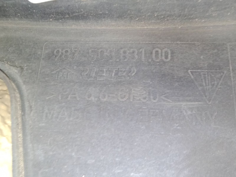 Recambio de guardabarros trasero derecho para porsche cayman (987) s 3.4 referencia OEM IAM 98758583100  