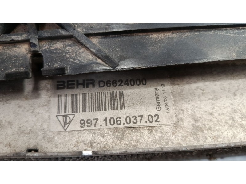 Recambio de radiador agua para porsche cayman (987) s 3.4 referencia OEM IAM 99710603702  