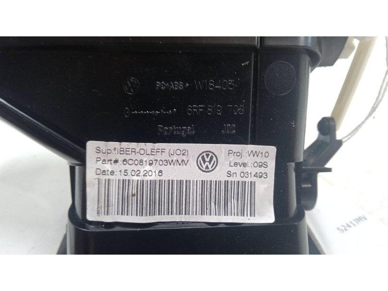 Recambio de aireador izquierdo para volkswagen polo v (6r1, 6c1) 1.0 referencia OEM IAM 6C0819703   Recambio de aireador izquierdo para volkswagen polo v (6r1, 6c1) 1.0 referencia OEM IAM 6C0819703