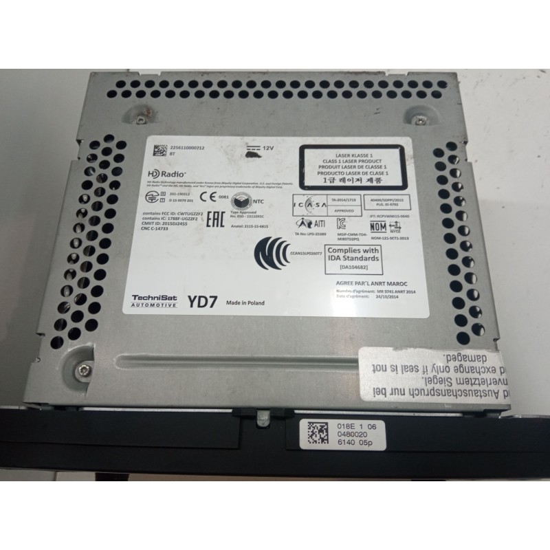 Recambio de radio para skoda yeti (5l) 2.0 tdi referencia OEM IAM 2256110000612   Recambio de radio para skoda yeti (5l) 2.0 tdi referencia OEM IAM 2256110000612