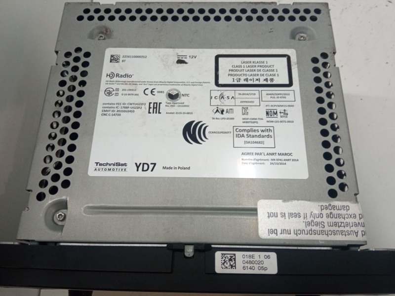 Recambio de radio para skoda yeti (5l) 2.0 tdi referencia OEM IAM 2256110000612   Recambio de radio para skoda yeti (5l) 2.0 tdi referencia OEM IAM 2256110000612