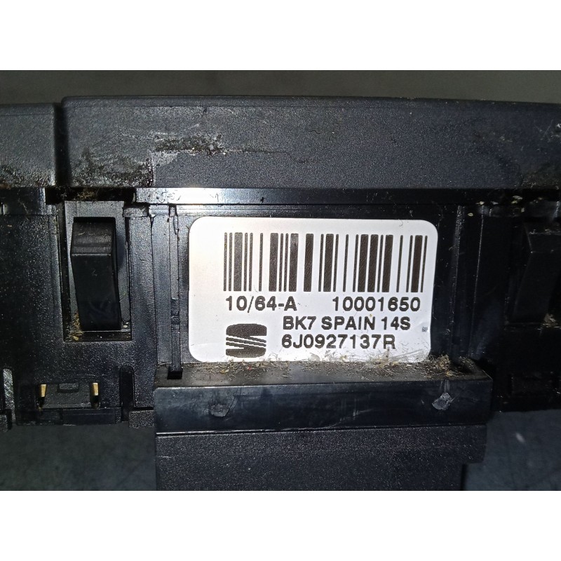 Recambio de warning para seat ibiza iv sc (6j1, 6p5) 1.6 tdi referencia OEM IAM 6J0927137R   Recambio de warning para seat ibiza iv sc (6j1, 6p5) 1.6 tdi referencia OEM IAM 6J0927137R