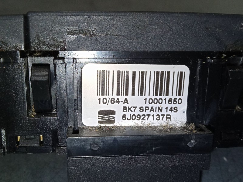 Recambio de warning para seat ibiza iv sc (6j1, 6p5) 1.6 tdi referencia OEM IAM 6J0927137R   Recambio de warning para seat ibiza iv sc (6j1, 6p5) 1.6 tdi referencia OEM IAM 6J0927137R