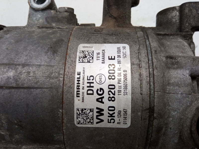 Recambio de compresor a/a para skoda yeti (5l) 2.0 tdi referencia OEM IAM 5K0820803E  