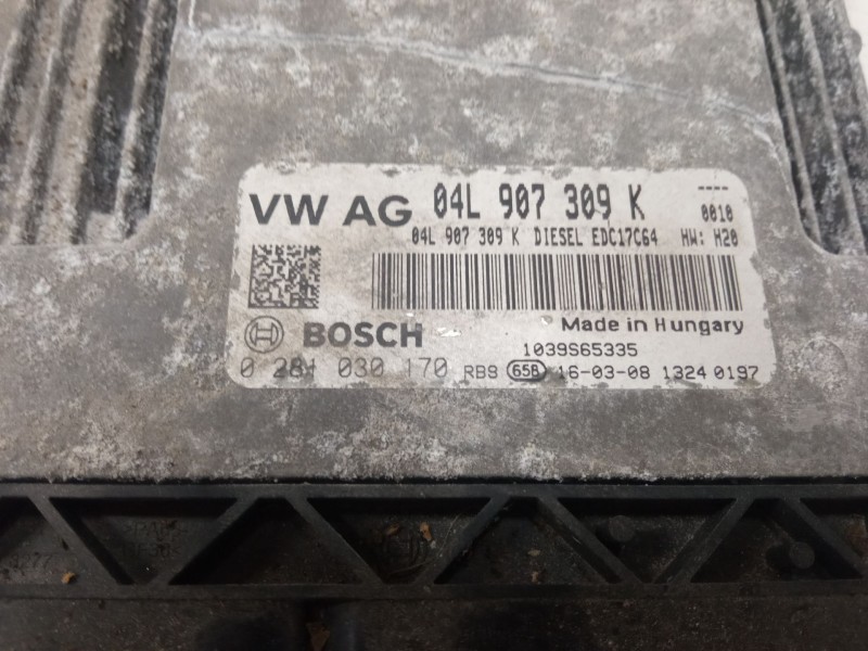 Recambio de centralita motor uce para skoda yeti (5l) 2.0 tdi referencia OEM IAM 04L907309K  0281030170
