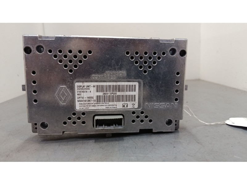 Recambio de pantalla multifuncion para nissan pathfinder iii (r51) 2.5 dci referencia OEM IAM 28091EP000  
