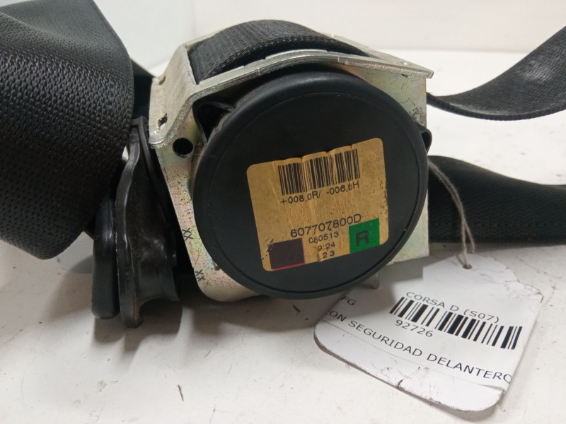 Recambio de cinturon seguridad delantero derecho para opel corsa d (s07) 1.3 cdti (l08, l68) referencia OEM IAM   