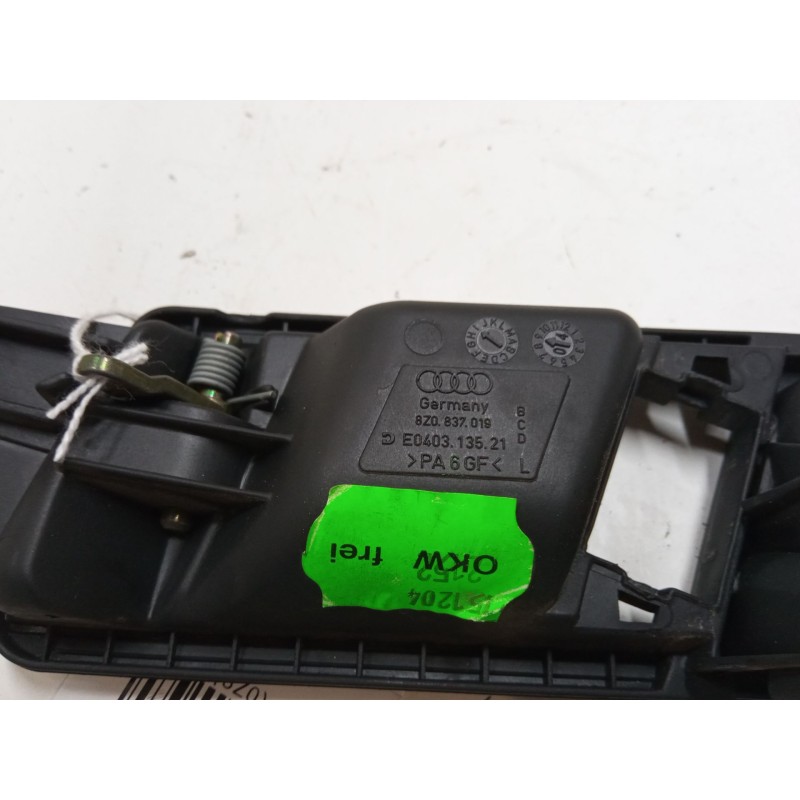 Recambio de maneta interior puerta delantera izquierda para audi a2 (8z0) 1.4 tdi referencia OEM IAM 8Z0837019  