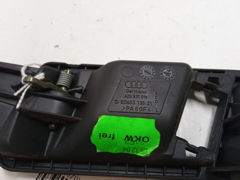 Recambio de maneta interior puerta delantera izquierda para audi a2 (8z0) 1.4 tdi referencia OEM IAM 8Z0837019  