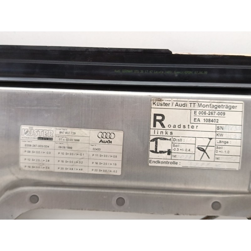 Recambio de elevalunas electrico delantero izquierdo para audi tt roadster (8n9) 1.8 t quattro referencia OEM IAM    Recambio de elevalunas electrico delantero izquierdo para audi tt roadster (8n9) 1.8 t quattro referencia OEM IAM
