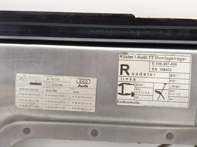 Recambio de elevalunas electrico delantero izquierdo para audi tt roadster (8n9) 1.8 t quattro referencia OEM IAM    Recambio de elevalunas electrico delantero izquierdo para audi tt roadster (8n9) 1.8 t quattro referencia OEM IAM