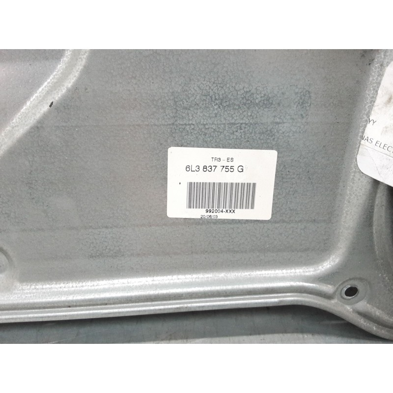 Recambio de elevalunas electrico delantero izquierdo para seat ibiza iii (6l1) 1.9 tdi referencia OEM IAM 6l3837755g  6q2959802a Recambio de elevalunas electrico delantero izquierdo para seat ibiza iii (6l1) 1.9 tdi referencia OEM IAM 6l3837755g  6q2959802a