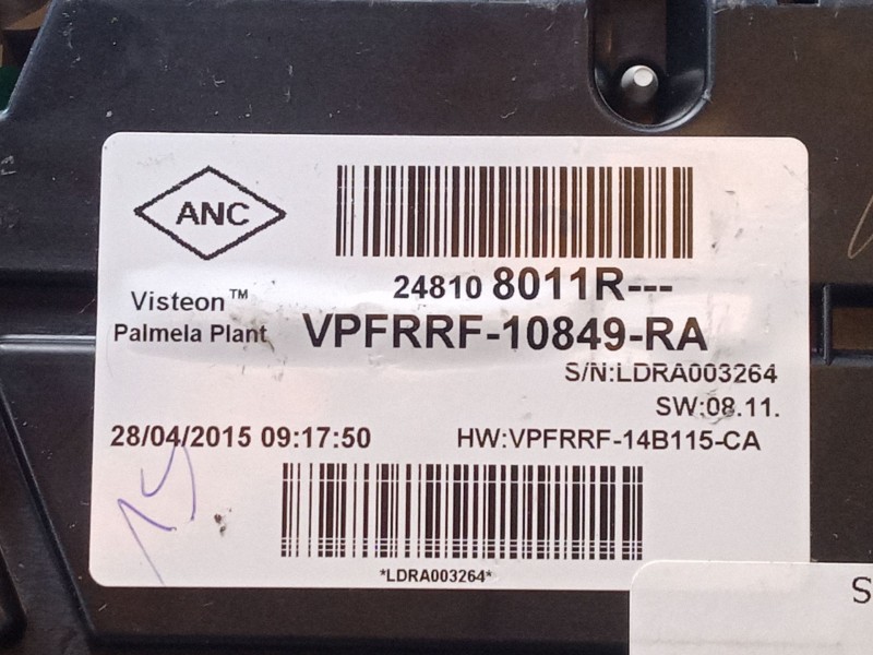 Recambio de cuadro instrumentos para renault captur i (j5_, h5_) 1.5 dci 90 referencia OEM IAM 248108011r  