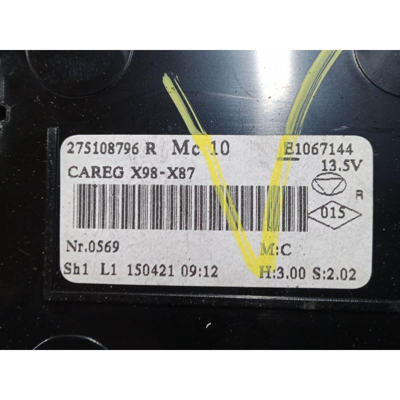 Recambio de mando climatizador para renault captur i (j5_, h5_) 1.5 dci 90 referencia OEM IAM 275108796r  