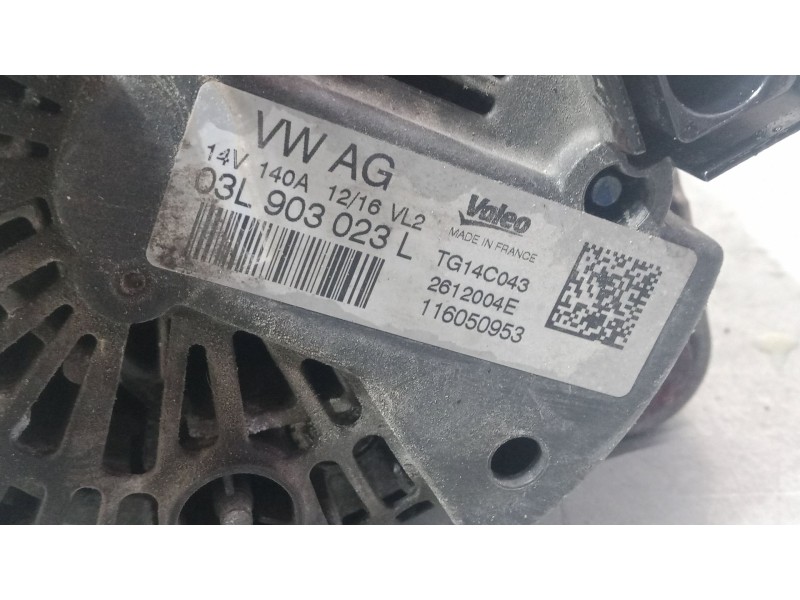Recambio de alternador para skoda yeti (5l) 2.0 tdi referencia OEM IAM 03L903023L  