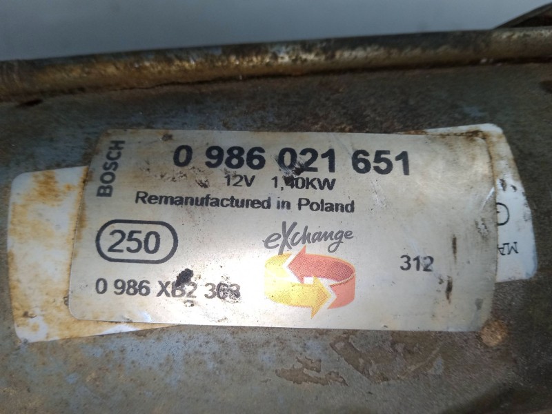 Recambio de motor arranque para citroën nemo monospace 1.4 hdi referencia OEM IAM 0986021651  