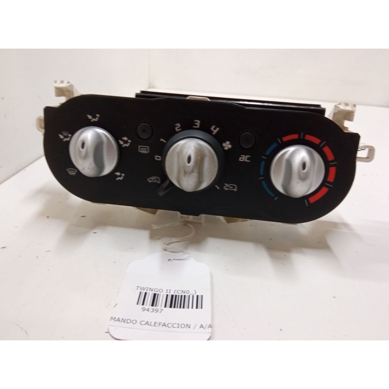 Recambio de mando calefaccion / a/a para renault twingo ii (cn0_) 1.2 16v (cn0k, cn0v) referencia OEM IAM    Recambio de mando calefaccion / a/a para renault twingo ii (cn0_) 1.2 16v (cn0k, cn0v) referencia OEM IAM