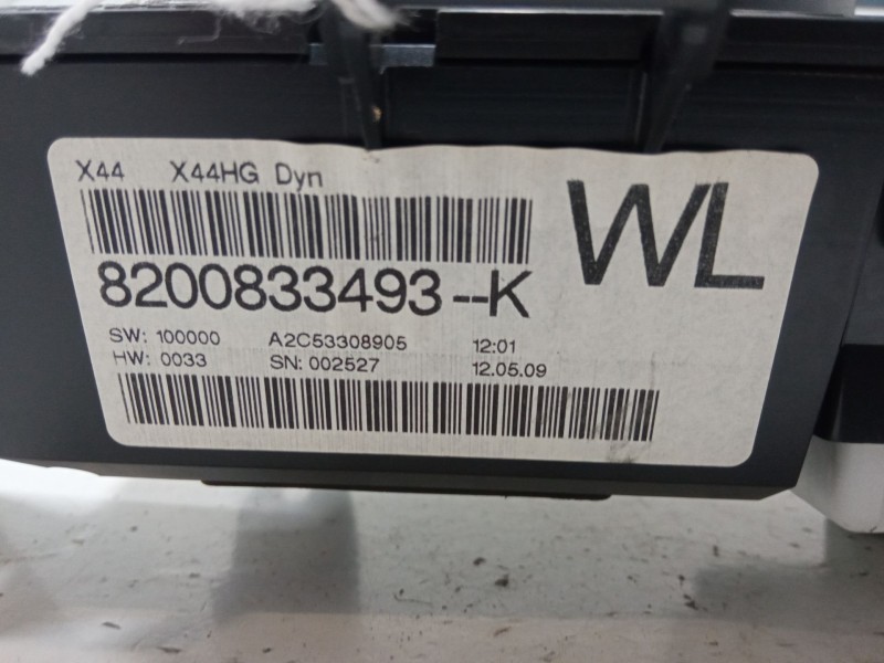 Recambio de cuadro instrumentos para renault twingo ii (cn0_) 1.2 16v (cn0k, cn0v) referencia OEM IAM 8200833493   Recambio de cuadro instrumentos para renault twingo ii (cn0_) 1.2 16v (cn0k, cn0v) referencia OEM IAM 8200833493