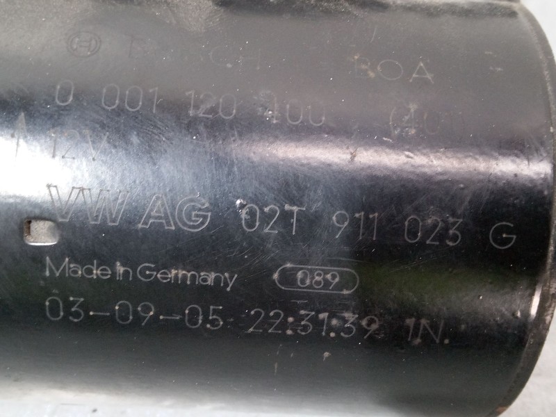 Recambio de motor arranque para seat ibiza iii (6l1) 1.4 16v referencia OEM IAM 02T911023G 0001120400 0001120400