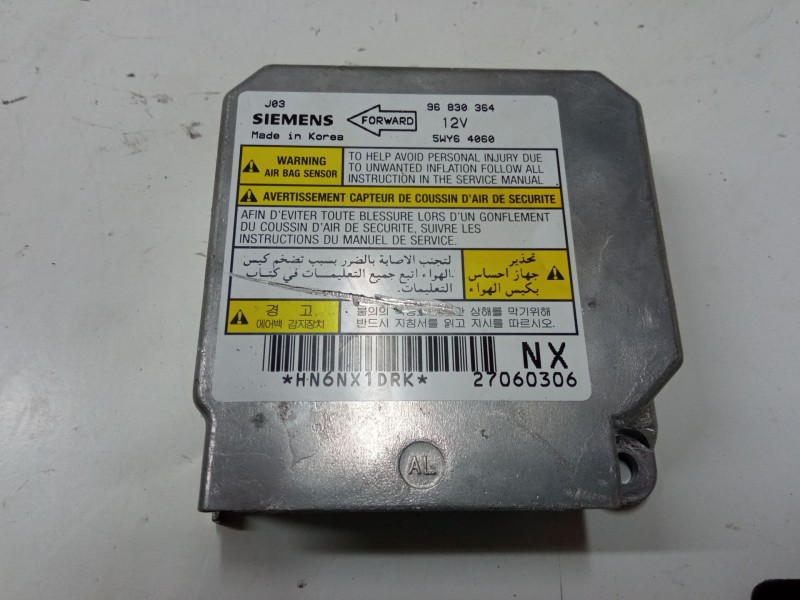 Recambio de centralita airbag para chevrolet lacetti (j200) 1.4 16v referencia OEM IAM 96830364  5WY64060