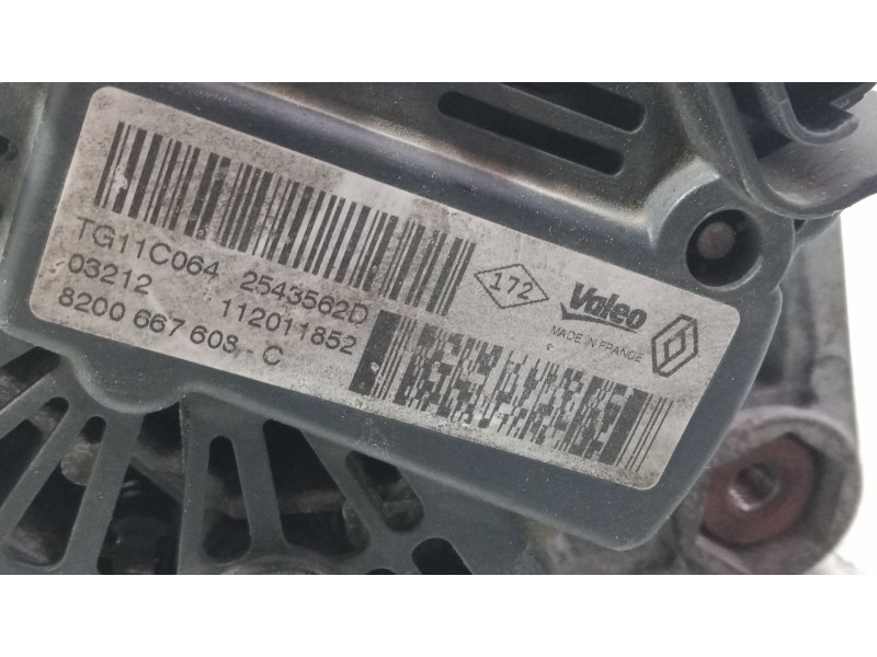 Recambio de alternador para dacia sandero ii 1.5 dci referencia OEM IAM 8200667608C 2543562D TG11C064