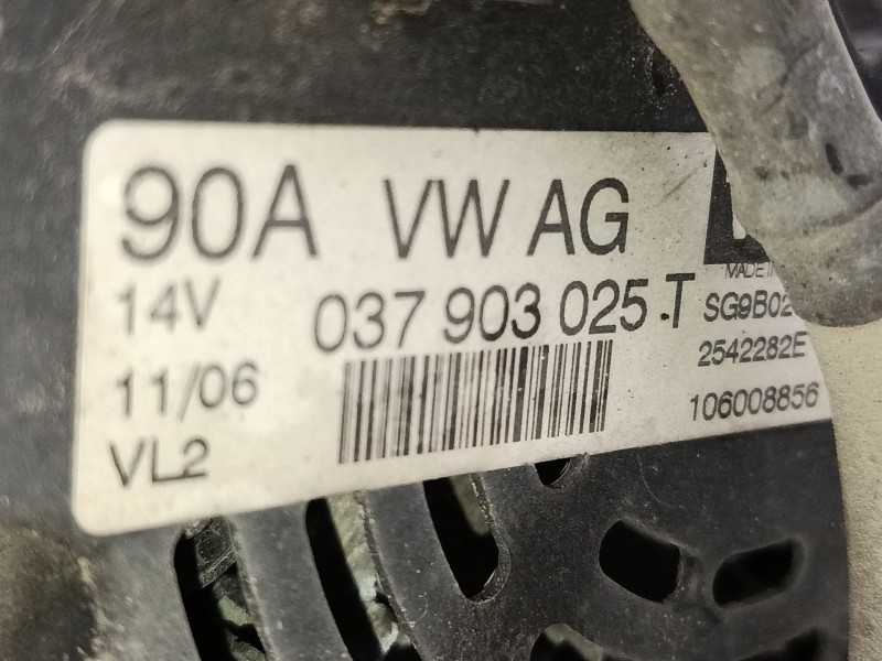 Recambio de alternador para seat ibiza iii (6l1) 1.4 16v referencia OEM IAM 037903025T  