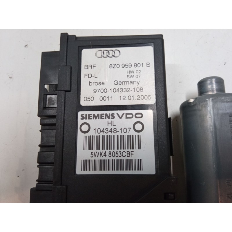 Recambio de motor elevaluna trasero izquierdo para audi a2 (8z0) 1.4 tdi referencia OEM IAM   