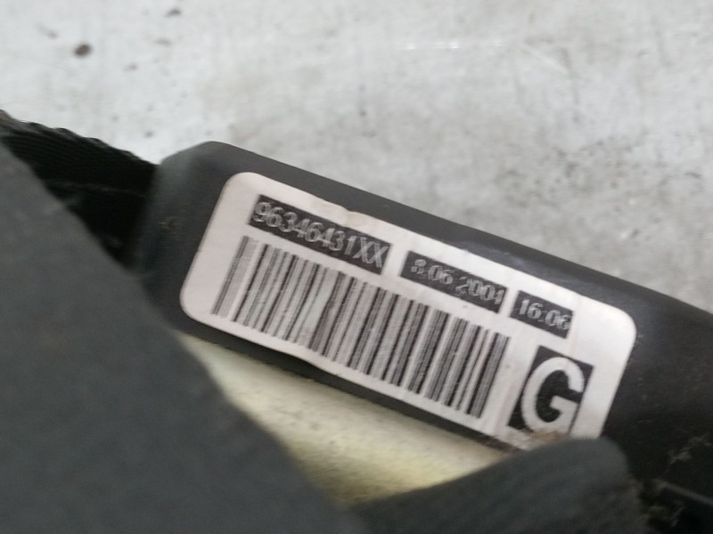 Recambio de cinturon seguridad delantero izquierdo para peugeot 307 (3a/c) 1.4 16v referencia OEM IAM 96346431  