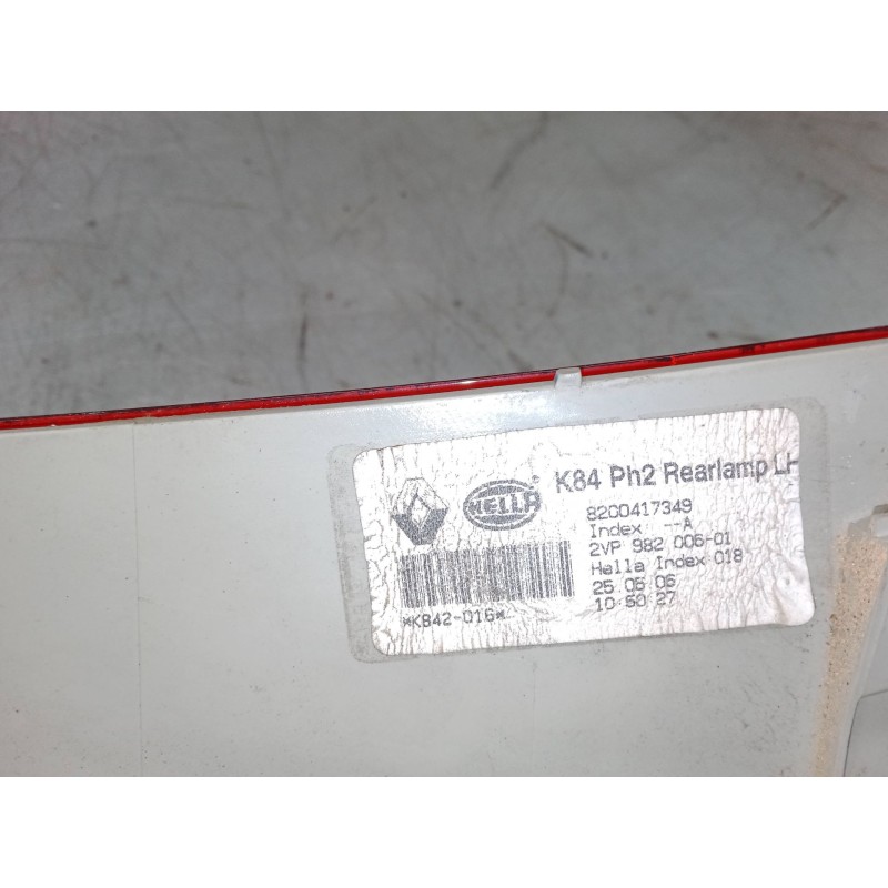 Recambio de piloto trasero izquierdo para renault megane ii station wagon (km0/1_) 1.6 16v referencia OEM IAM   